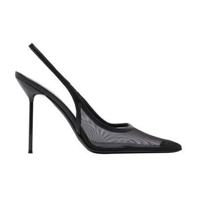 Paris Texas Lidia 105 Mesh Slingback Pumps In Black