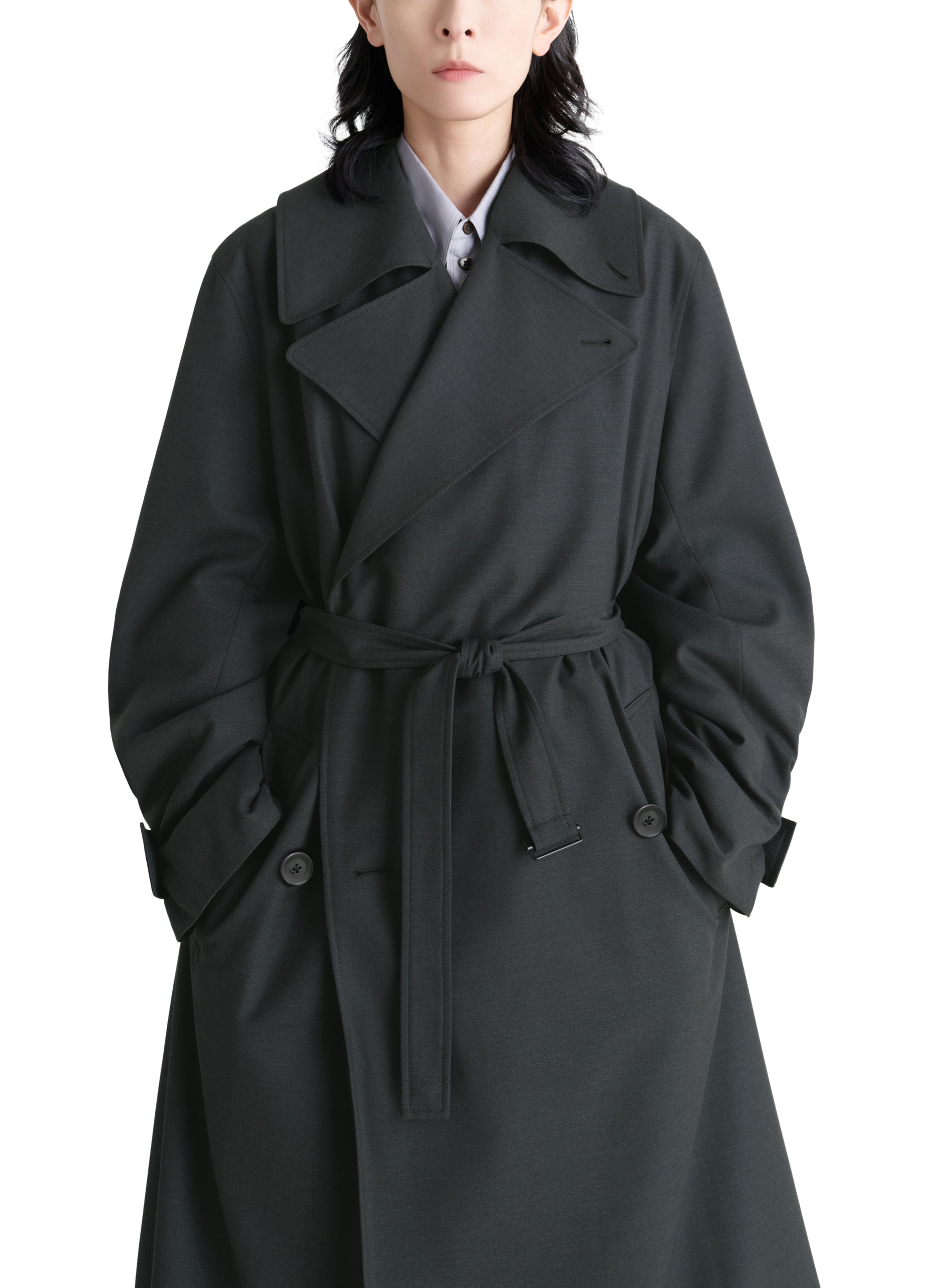 Trench coat whith detachable lining thumbnail 6