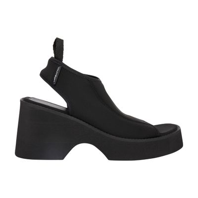 Courrèges Wave Sandals In Black