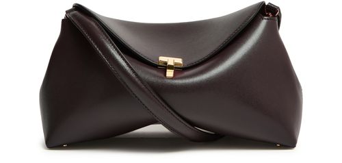 TOTEME T-Lock leather clutch