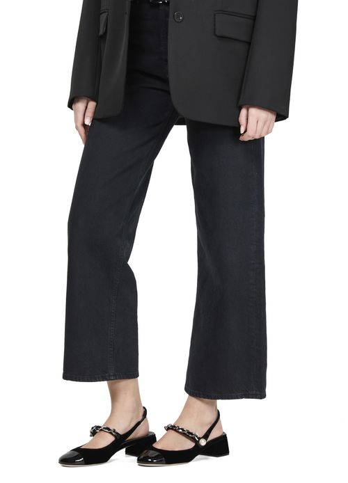 MIU MIU Velvet rear strap pumps