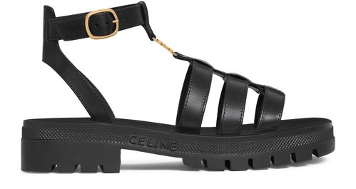 CELINE Clea Triomphe 송아지 가죽 글래디에이터 샌들