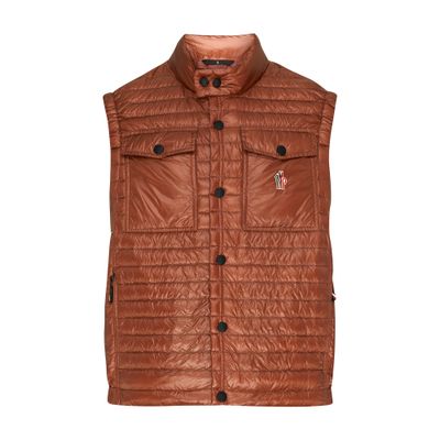 Moncler Day-namic Ollon Down Vest In Red