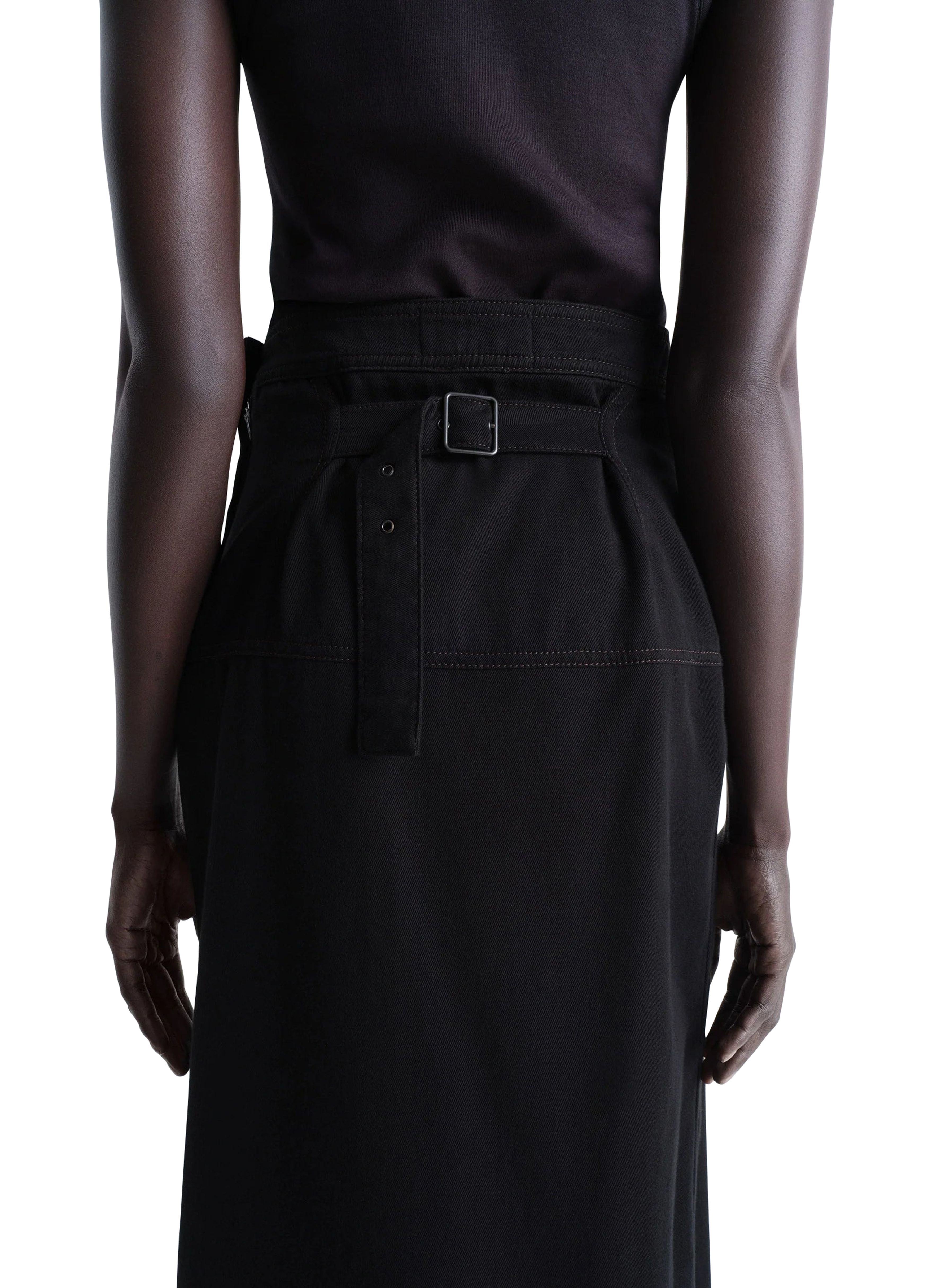 Midi skirt with slit thumbnail 4