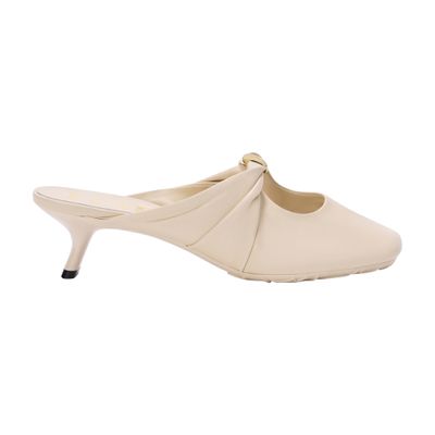 Pebble mules in soft nappa lambskin