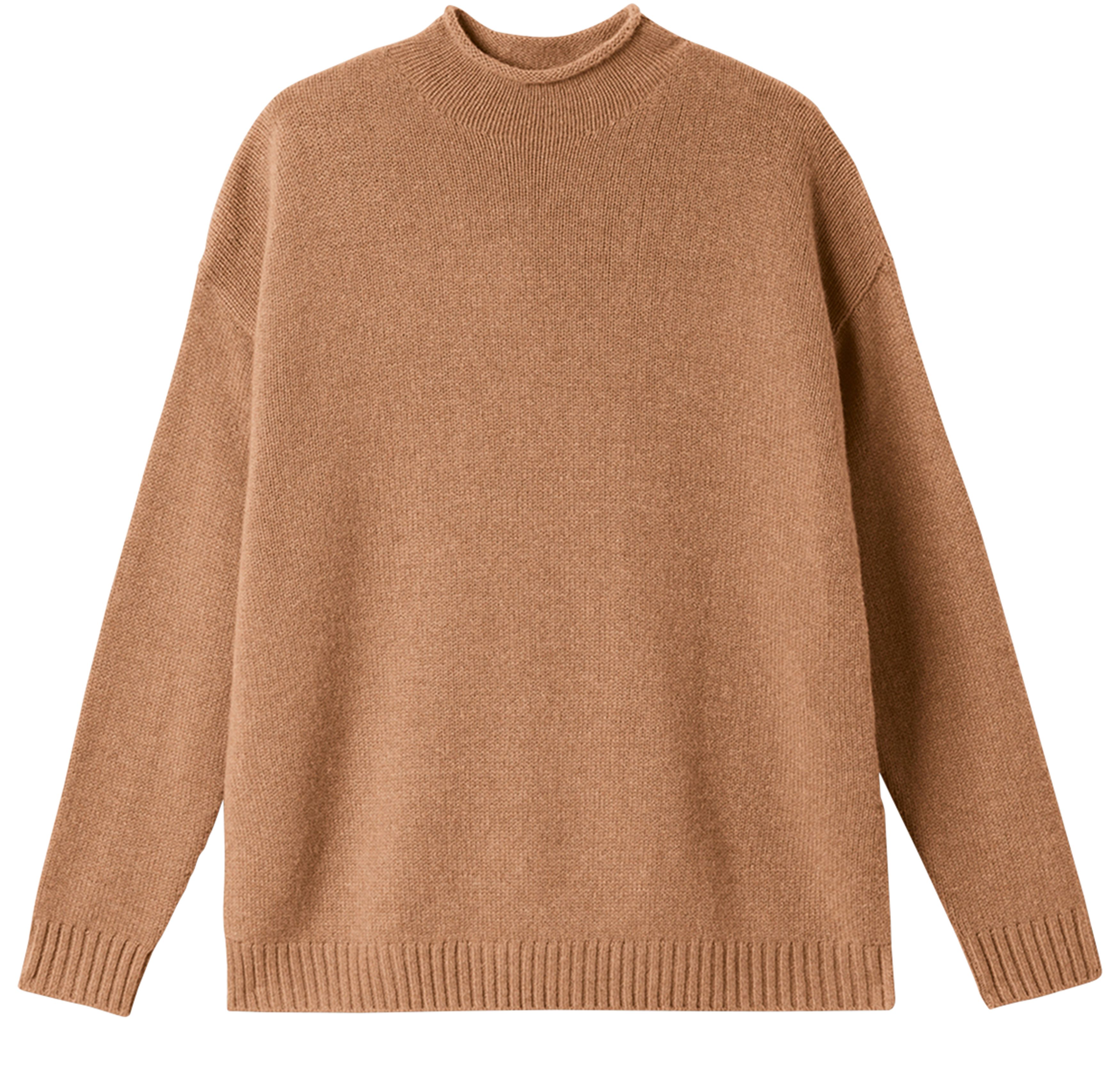 Sweater with large high neck