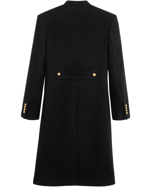 CELINE Military coat in wool cloth