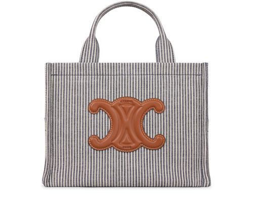 CELINE Small cabas Thais in striped textile
