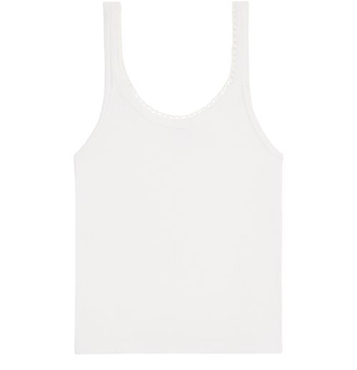 CELINE Triomphe in silk jersey tank top
