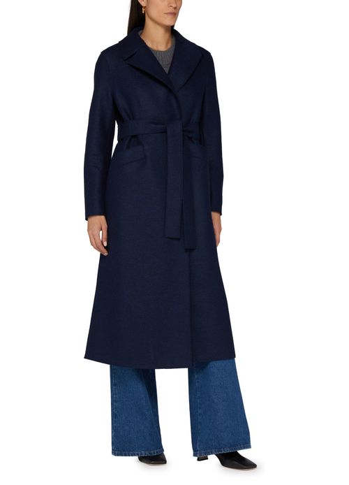 HARRIS WHARF LONDON Manteau long en laine pressée