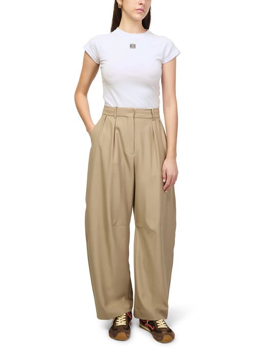 LOEWE Fitted cotton blend t-shirt