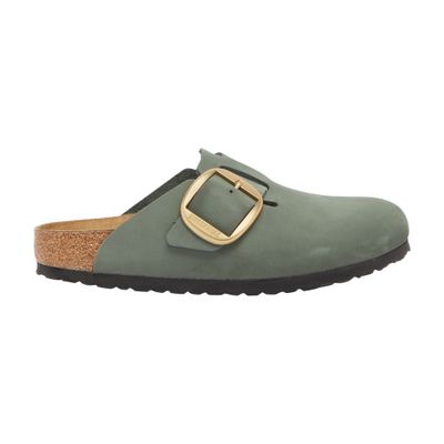 Birkenstock Men S Boston Sandals Desert Soil Espresso In Green