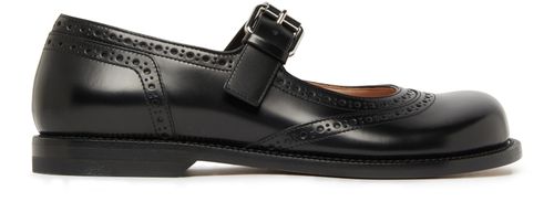 LOEWE Mary Jane Campo  in brushed calf leather slippers