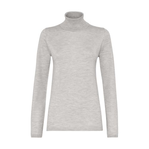 Brunello Cucinelli Cashmere And Silk Sweater In Gris_clair