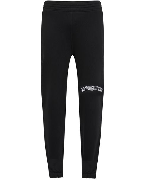 Men's Slim-fit jogger pants in embroidered fleece, GIVENCHY