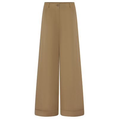 Twp Delilah Straight Pants In Brown