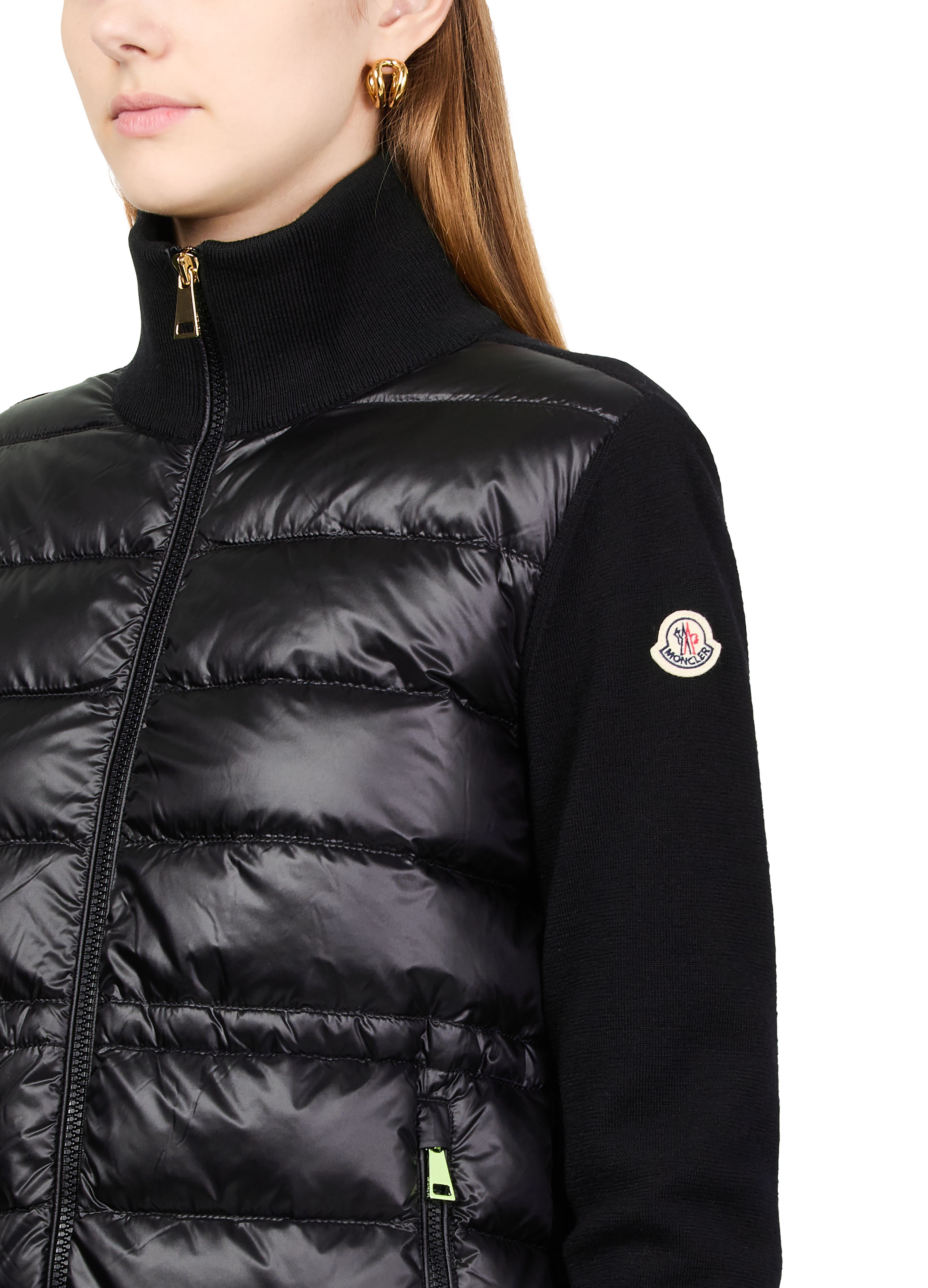 Bi-material jacket with logo thumbnail 4
