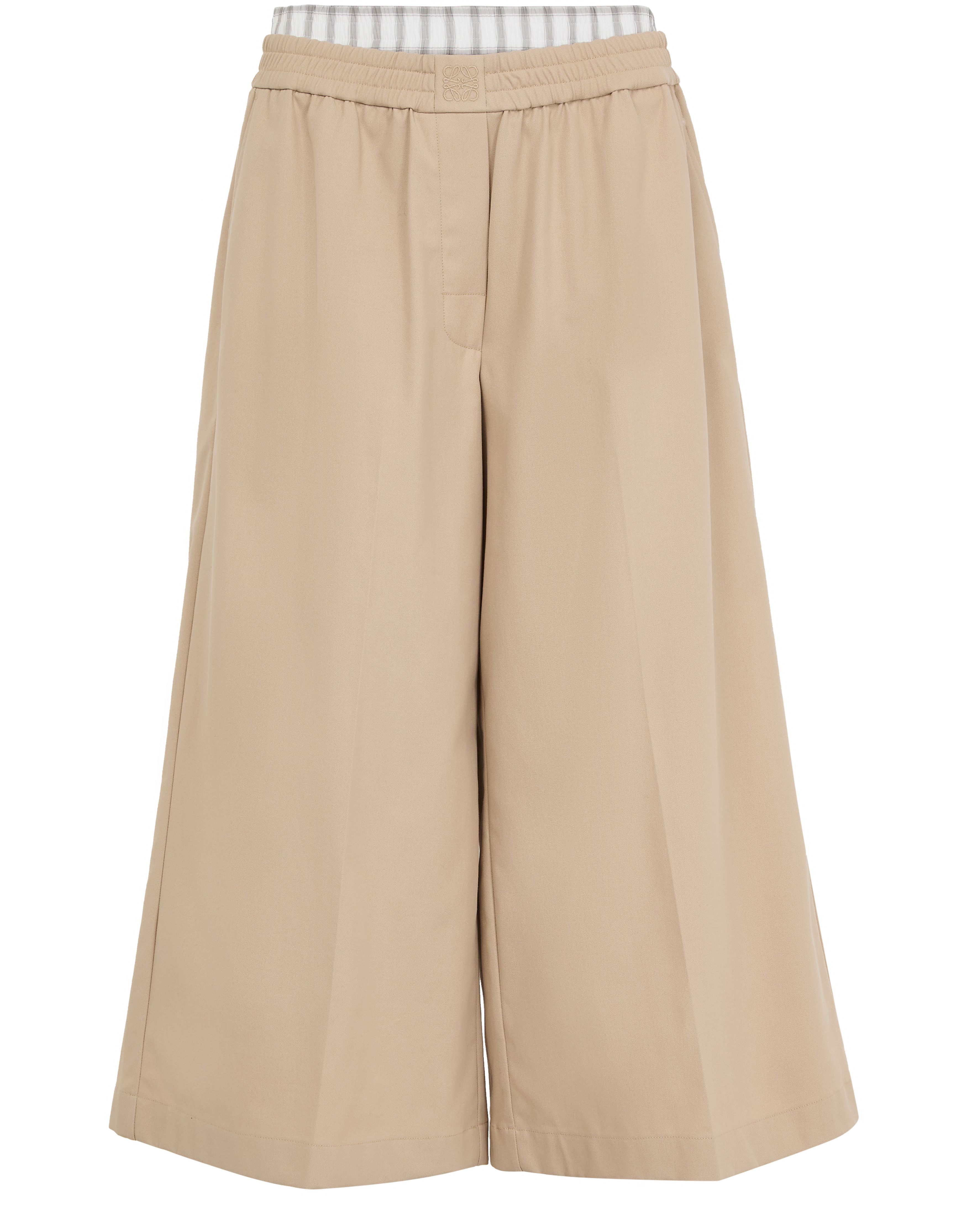 Cropped cotton pants