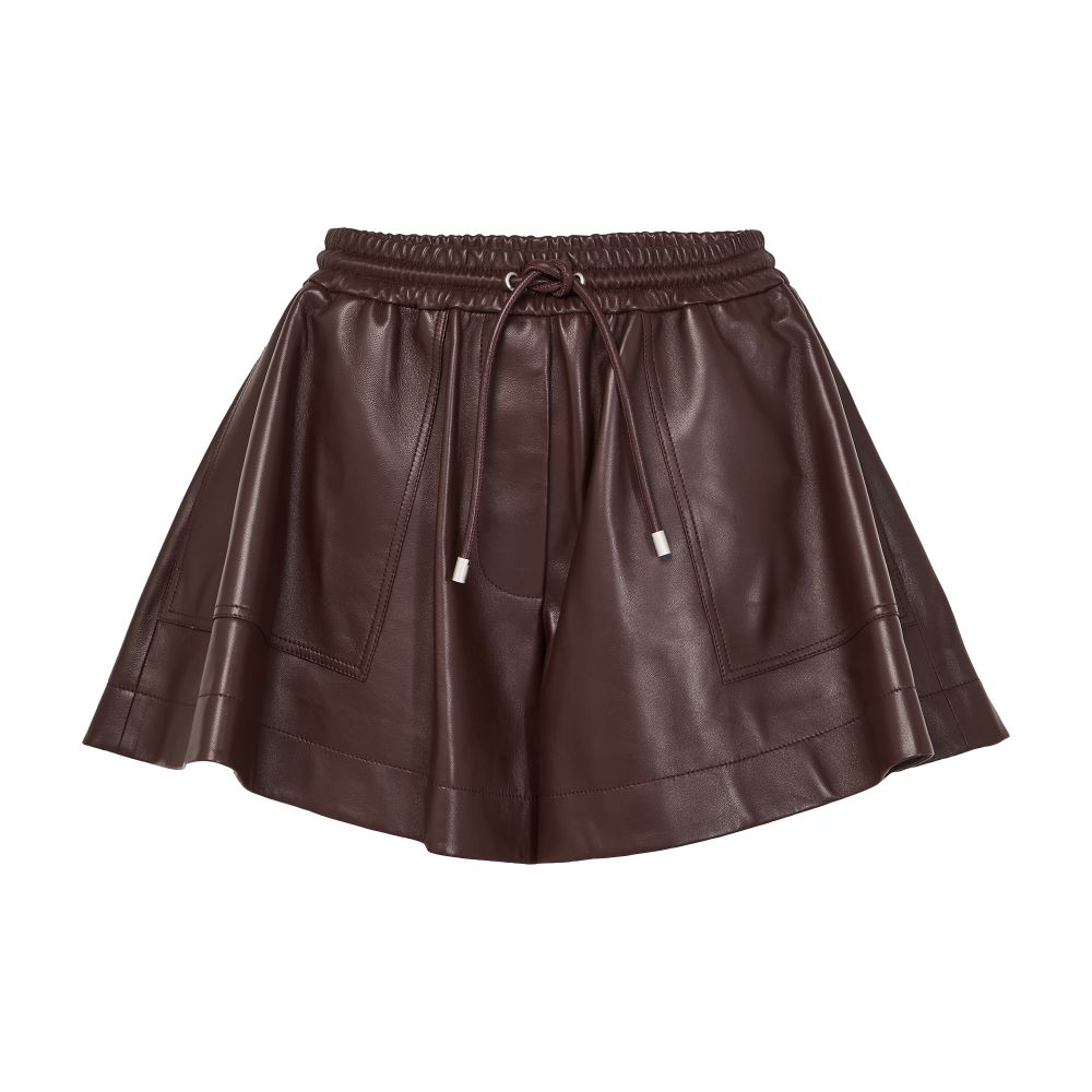 Trapeze shorts in nappa leather thumbnail 7