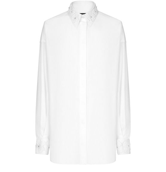 刺しゅうカラー 長袖シャツ レディース | DOLCE & GABBANA | 24S