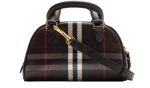 BURBERRY Mini Highlands Bowling Bag