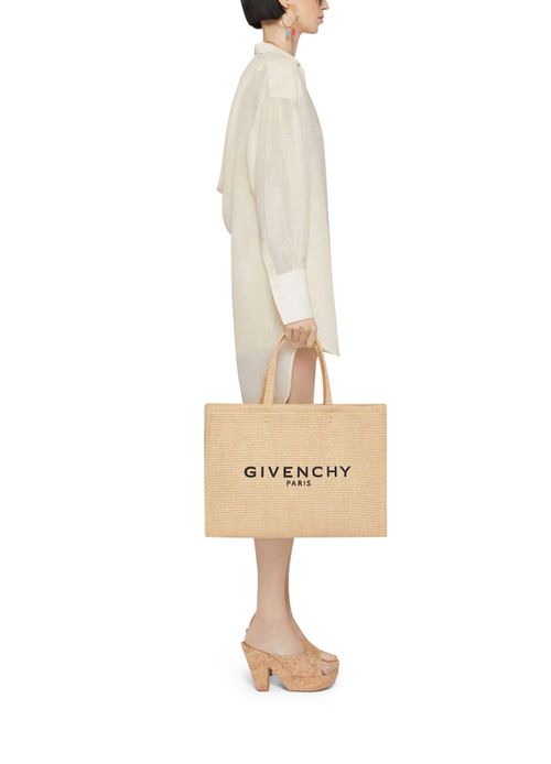 GIVENCHY Cabas G-Tote médium en raphia