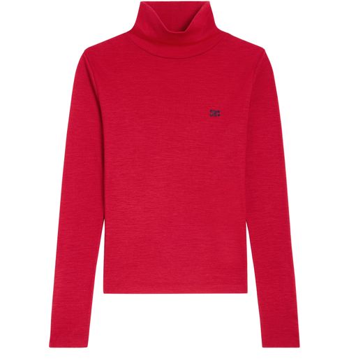 CELINE Turtleneck top in wool jersey