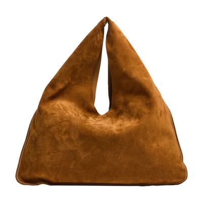 The Row Small Bindle Bag In Calfskin In Brown