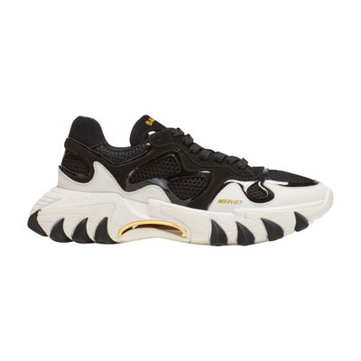 BALMAIN B-EAST LEATHER AND NYLON SNEAKERS