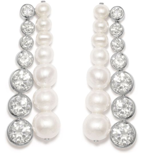 COMPLETEDWORKS Pearled earrings