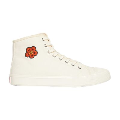 Kenzo School Sneakers In Creme