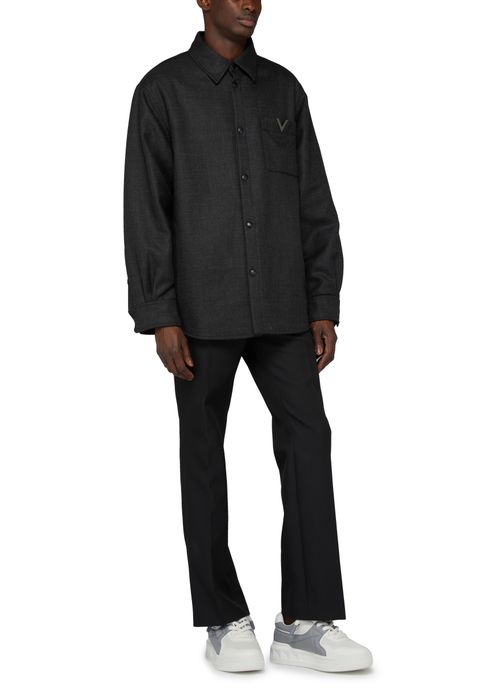 VALENTINO GARAVANI Tweed jacket with V detail