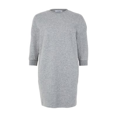 Max Mara Canada Knitted Mini Dress In Gray