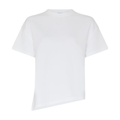 Loewe Asymmetrical Cotton And Polyamide T-shirt In White