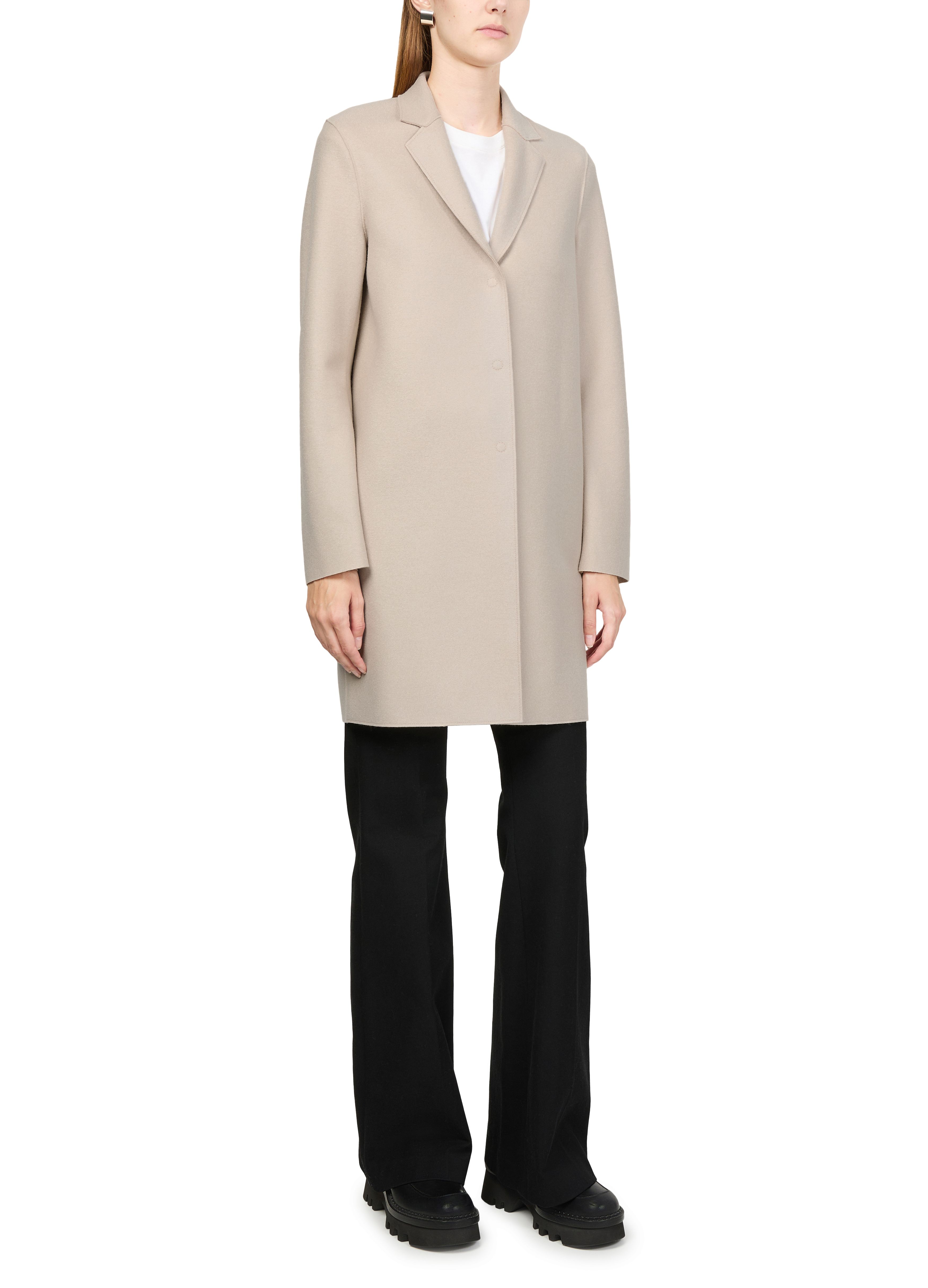 Cocoon pressed wool coat thumbnail 6