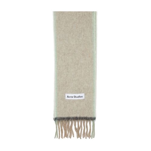 Acne Studios Beige Narrow Scarf In Beige_grey