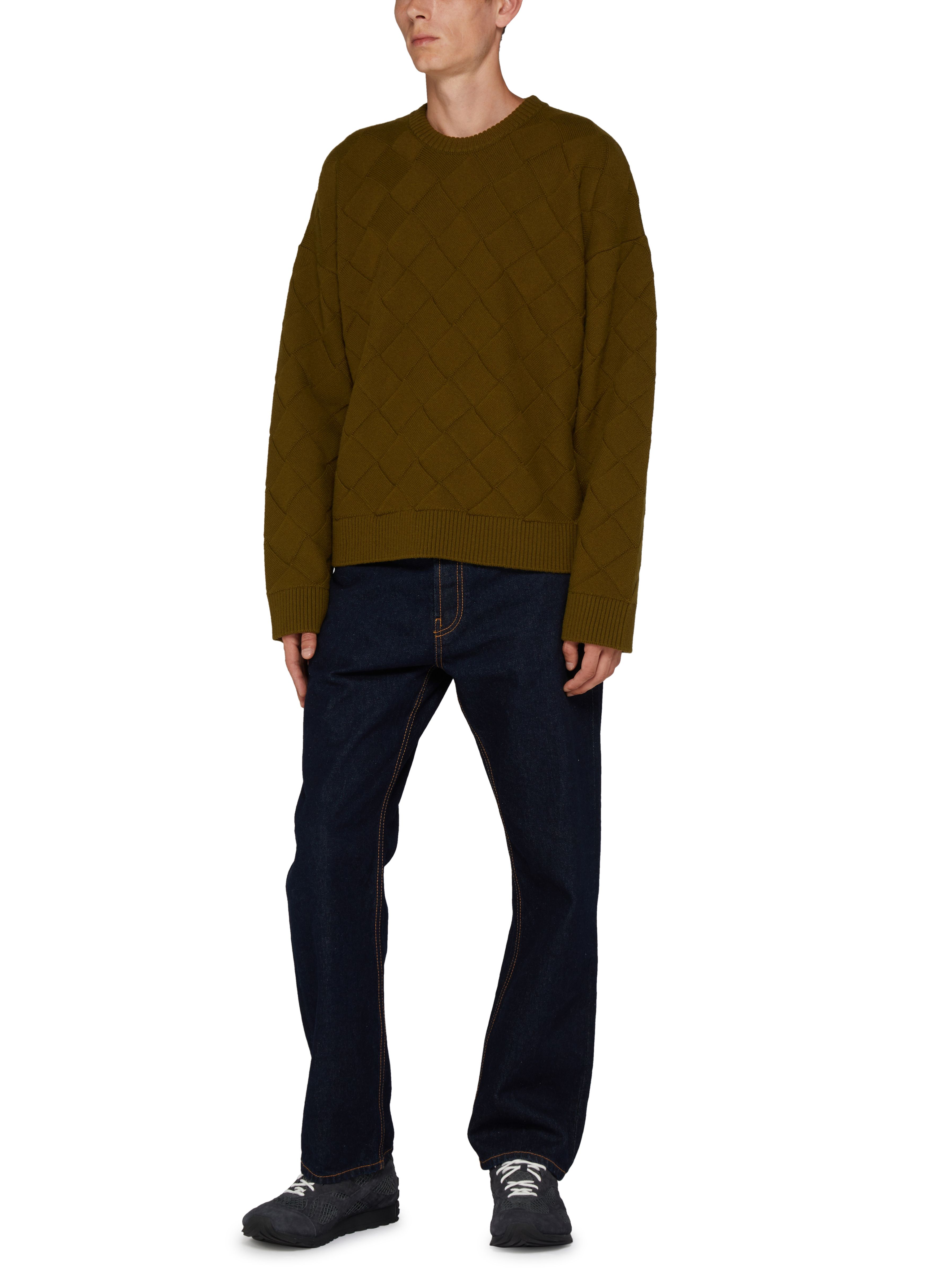 Intreccio patterned wool sweater thumbnail 6