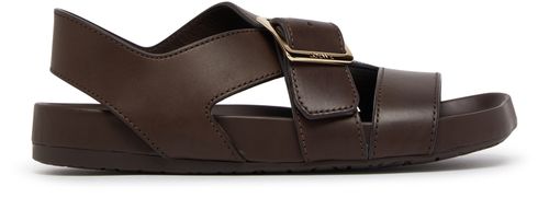 LOEWE Ease in brushed suede heel sandals