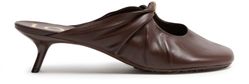 Pebble mules in soft nappa lambskin