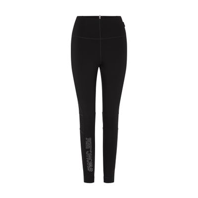 Moncler Black Stretch Pants In Black