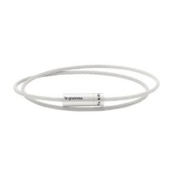シルバー ブラッシュ Le 9 Grammes ケーブル ブレスレット - ブレスレット
