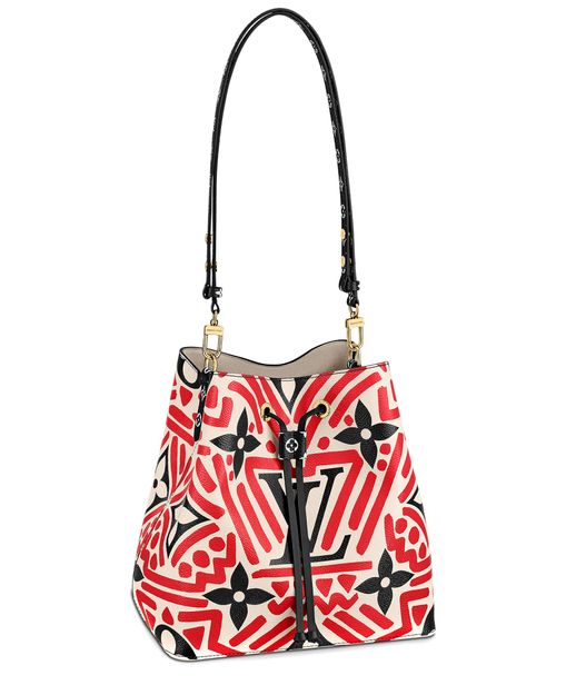 Louis Vuitton Neonoe Bucket Bag MM Monogram Canvas Red – Coco Approved  Studio