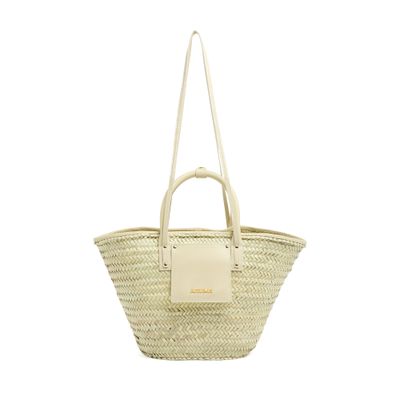 Jacquemus Le Panier Soleil Bucket Bag In Beige