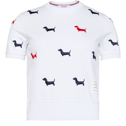 THOM BROWNE Cotton milano short sleeved t-shirt