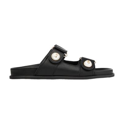 Jimmy Choo Fayence Slides In Black