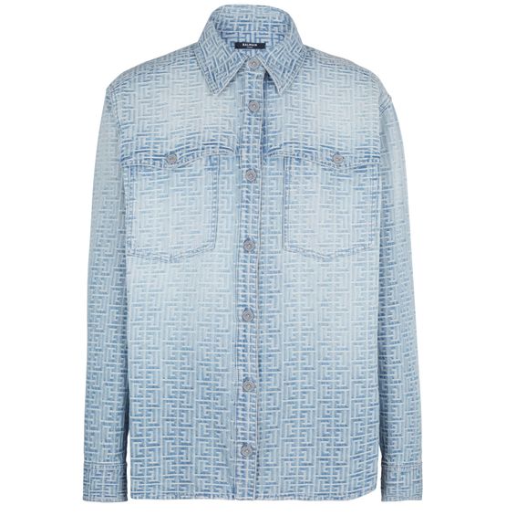 Balmain denim shirt sale