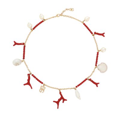 Dolce & Gabbana Dg Charm Necklace In Gold