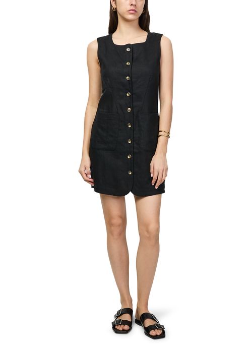 POSSE Emma button down mini dress