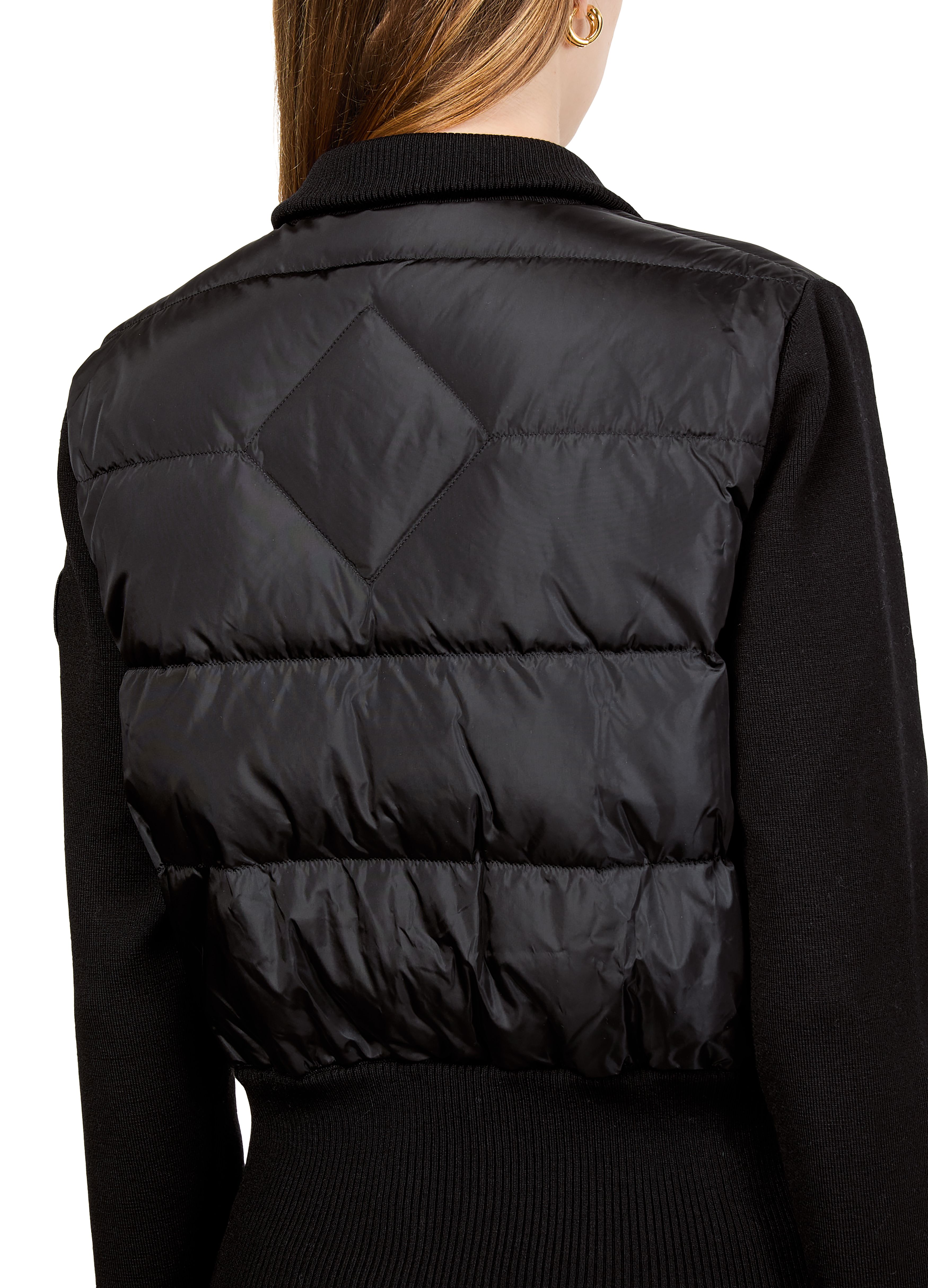 Hybride large quilted knit jacket thumbnail 5