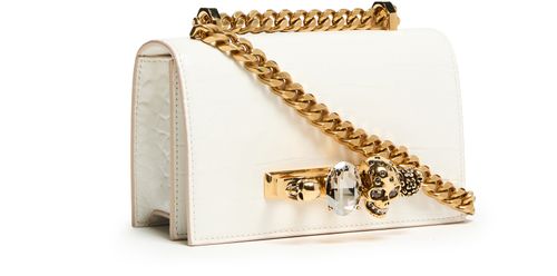 MCQUEEN Mini jewelled satchel